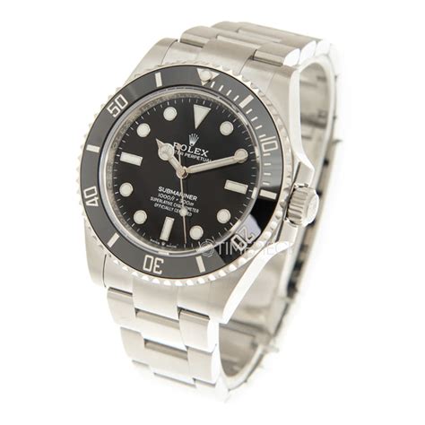 rolex submariner automatic chronometer black dial men's watch 124060bkso|Rolex Submariner Watch black dial.